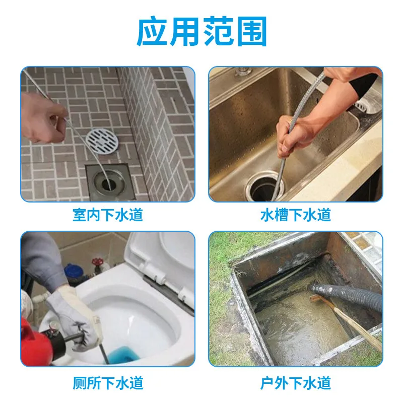 Pipeline dredging nozzle Sewer cleaning Stainless steel high pressure nozzle 1/4 front and rear six water mouse head