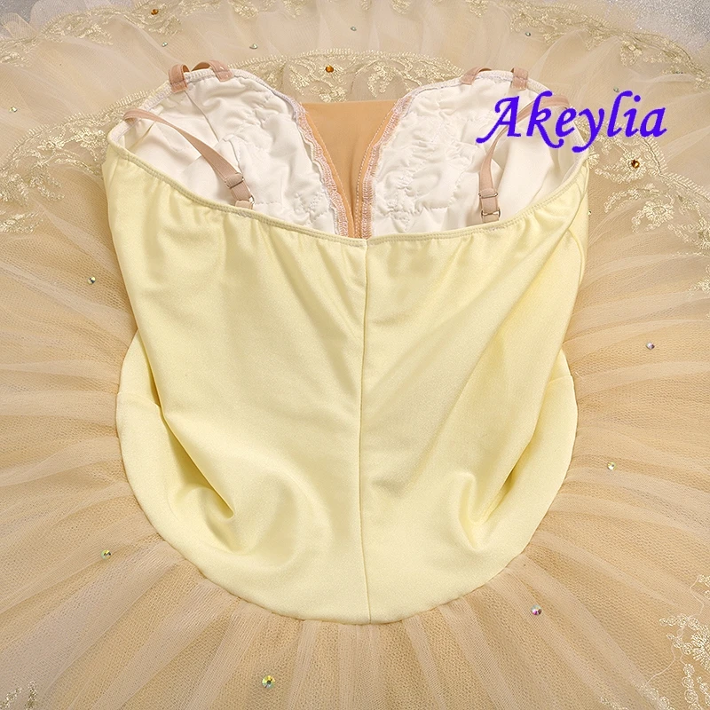 Cream beige Paquita Ballet Tutu women Professional Platter Pancake Tutu classical Dress girls Competition performance BLST20083