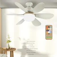 LED Ceiling fan light Ceiling Fans With Remote Control and Light  E27 Converter Base Smart Silent Ceiling Fans 30W Cooler Lamp