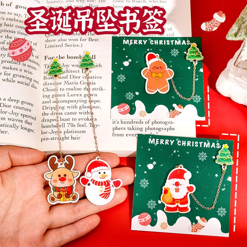 Acrylic Bookmark Christmas Themed Acrylic Craft Bookmarks For DIY Projects And Present Tags Christmas Gift