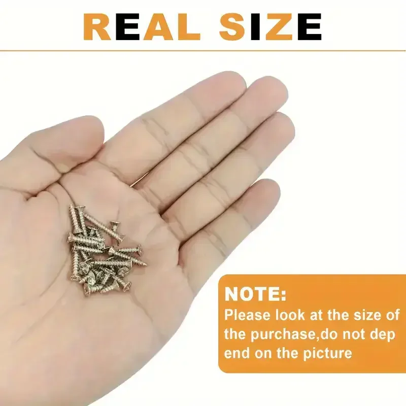 800pcs Self Tapping Wood Screws Set M2 Phillips Flat Head Sheet Metal Screw Self Lock Nut Wood Thread Nail Screw Sets