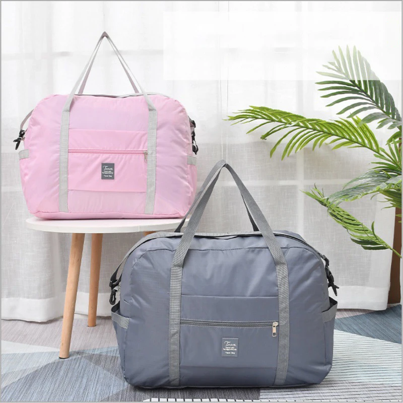 Portable Travel Bags Folding Unisex Large Capacity Handbag WaterProof Women Hand Luggage Business Trip Duffle Storage Bags