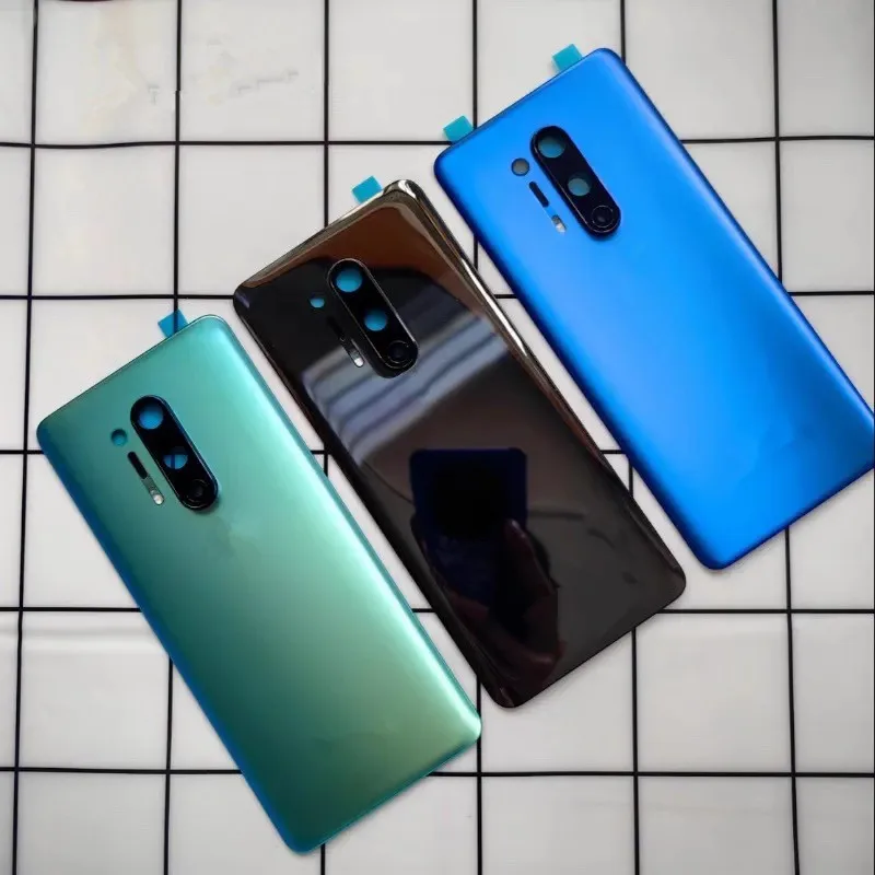 8Pro Housing For Oneplus 8 Pro One Plus 6.78" Glass Battery Back Cover Repair Replace Door Phone Rear Case + Camera Lens image 5