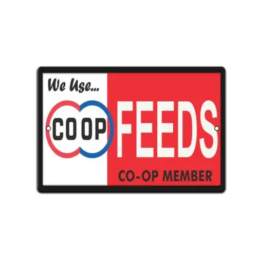 Farm Sign CO OP Feed  Tin Sign Farm Country  Farmhouse Decor Farmer Gifts-Aluminum