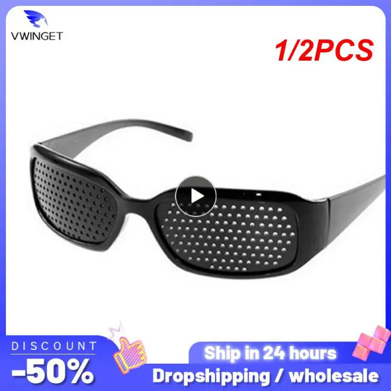 1/2PCS Anti-myopia Astigmatism Glasses With Holes Vision Correction Fatigue Pin Hole Glasses For Men Women Eyesight Improvement