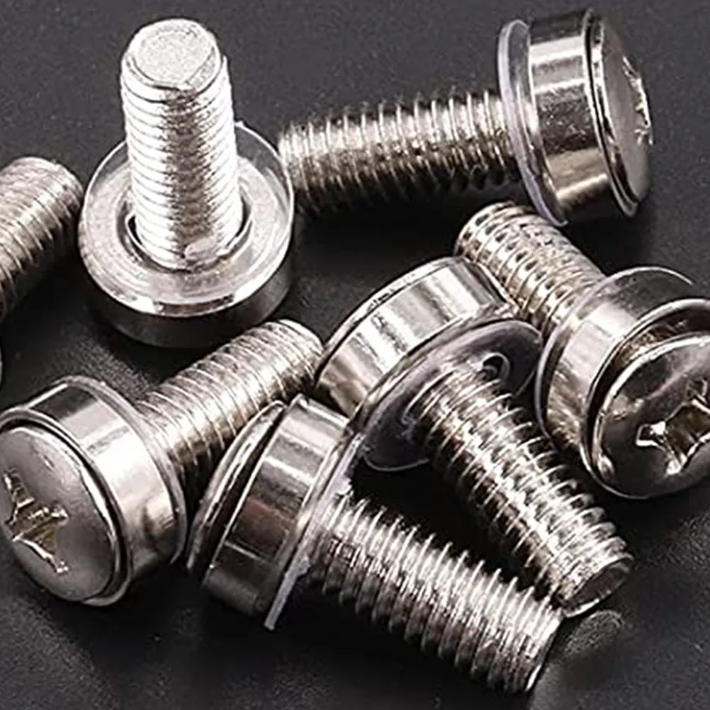 

1Set Cage Nuts Screw Set Premium Carbon Steel Server Rack Mount Cage Screws Metric Size Universal Compatible Computer Rack