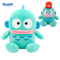 100% Genuine Sanrio Hangyodon Cartoon Plush Toy Hanton Plush Dolls Throw Pillow Birthday Gift Kids Friends Halloween Decoration