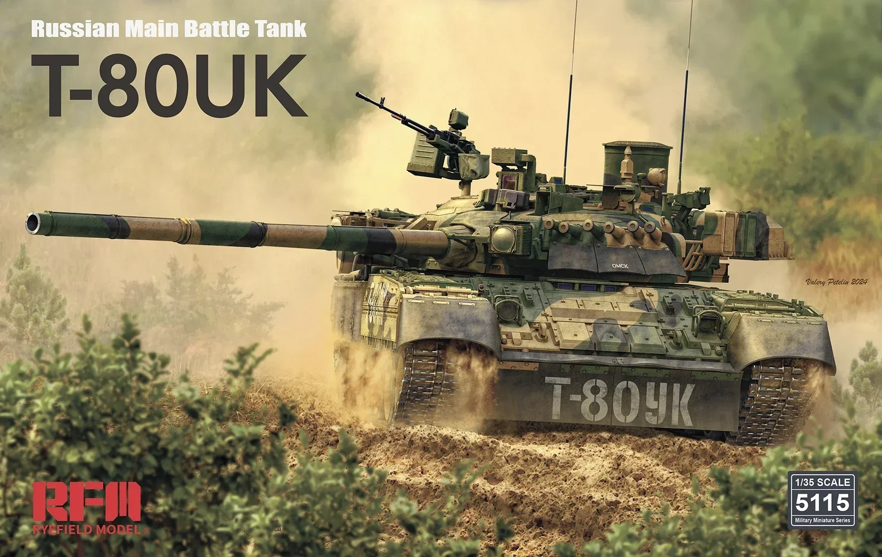 

1/35 Ryefield model RM-5115 Russian main battle tank T-80UK assembly Scale diy toys Model Kit