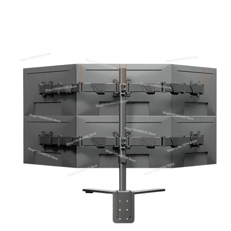 Six Screens 6 Computer Monitor Bracket 3 Screens 4 Screens Desktop Heightening Base Multi-screen Splicing 24/27/32 Inches