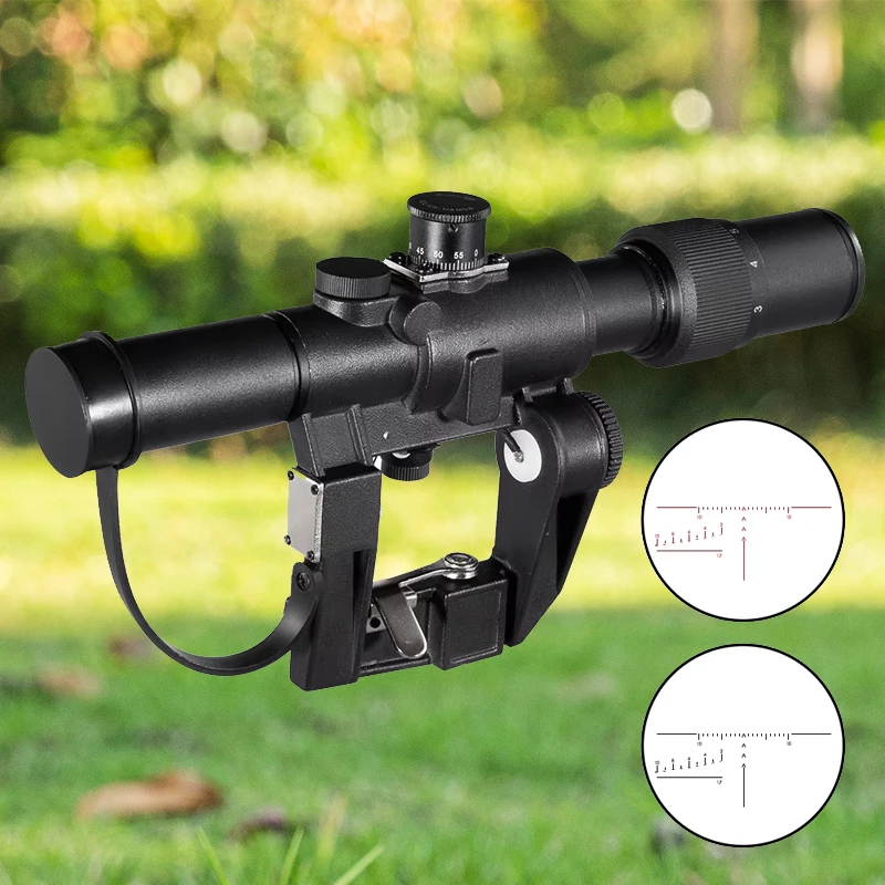 Dragunov Svd 3-9X26 alcance táctico Rifle alcance rojo iluminado vista óptica Ak Airsoft Spotting Scope para Rifle caza