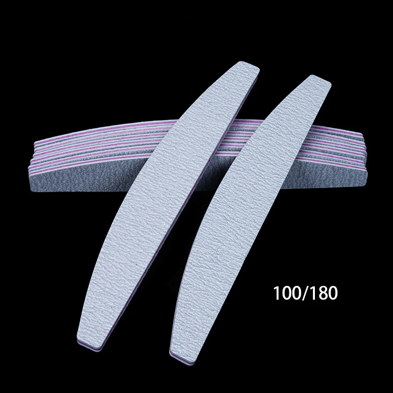 Nail Art 100/180 Nails szlifowanie Pedicure polerowanie Manicure bufory narzędzia do pielęgnacji paznokci wapno profesjonalne pilniki do paznokci Lot