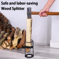 Vertical Log Splitters Manual Wood Chopping Machine Household Portable Firewood Divider Outdoor Professional Woods Splitting