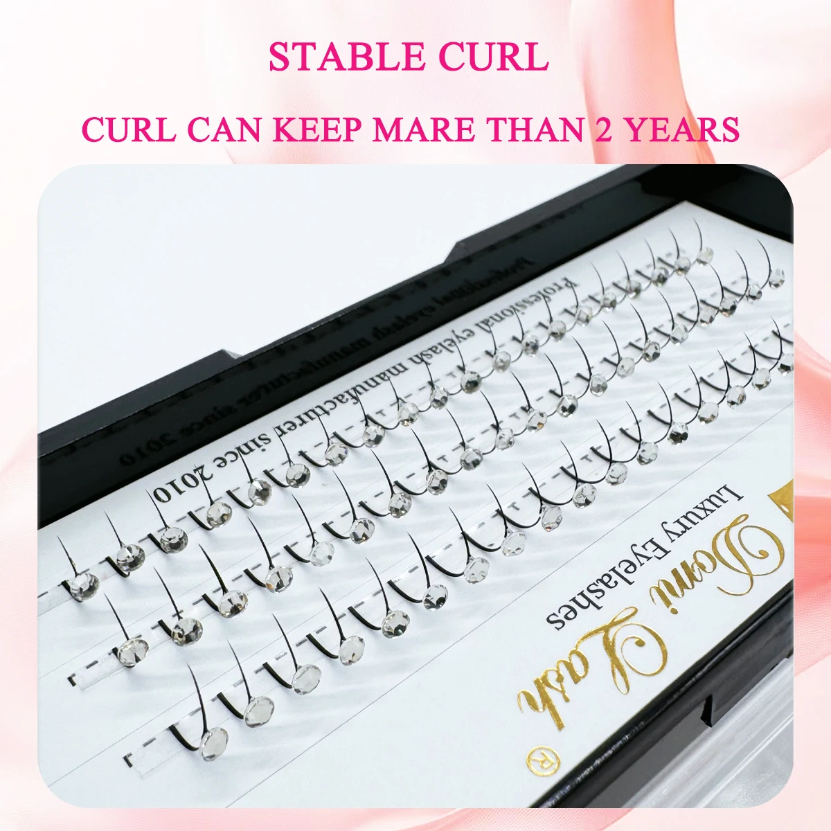 도미 3D 믹스 컬러 글리터 다이아몬드 옹 브르 속눈썹 연장 다채로운 빛나는 개별 속눈썹 가짜 속눈썹 한국 메이크업 도구