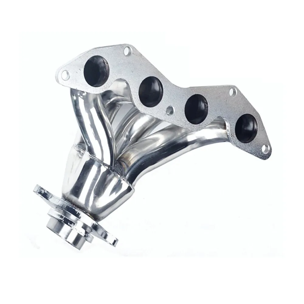 Cilindro collettore in acciaio inossidabile lucido per Honda Civic EX GX HX Si 1.7L 2001-2005