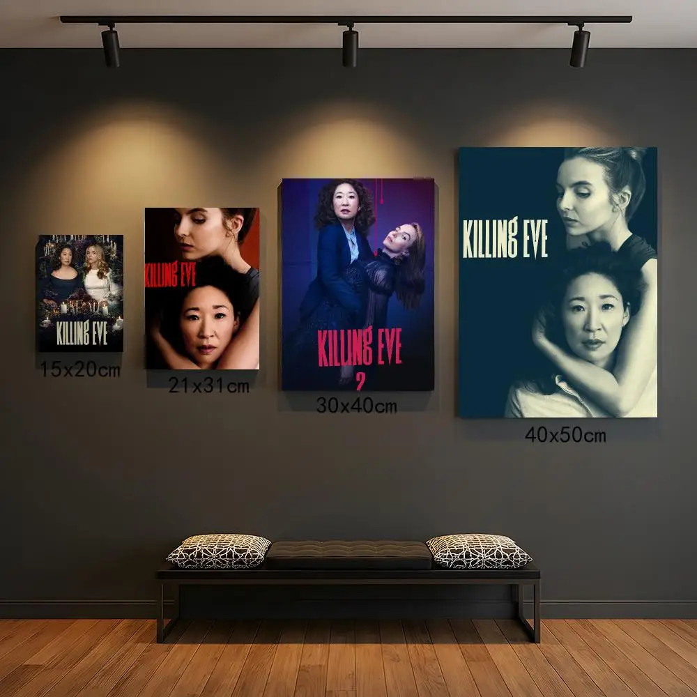 tv series K-Killing Eve-E Poster Peel and Stick Wall Art for Cafe Office Bar and Home Decoration