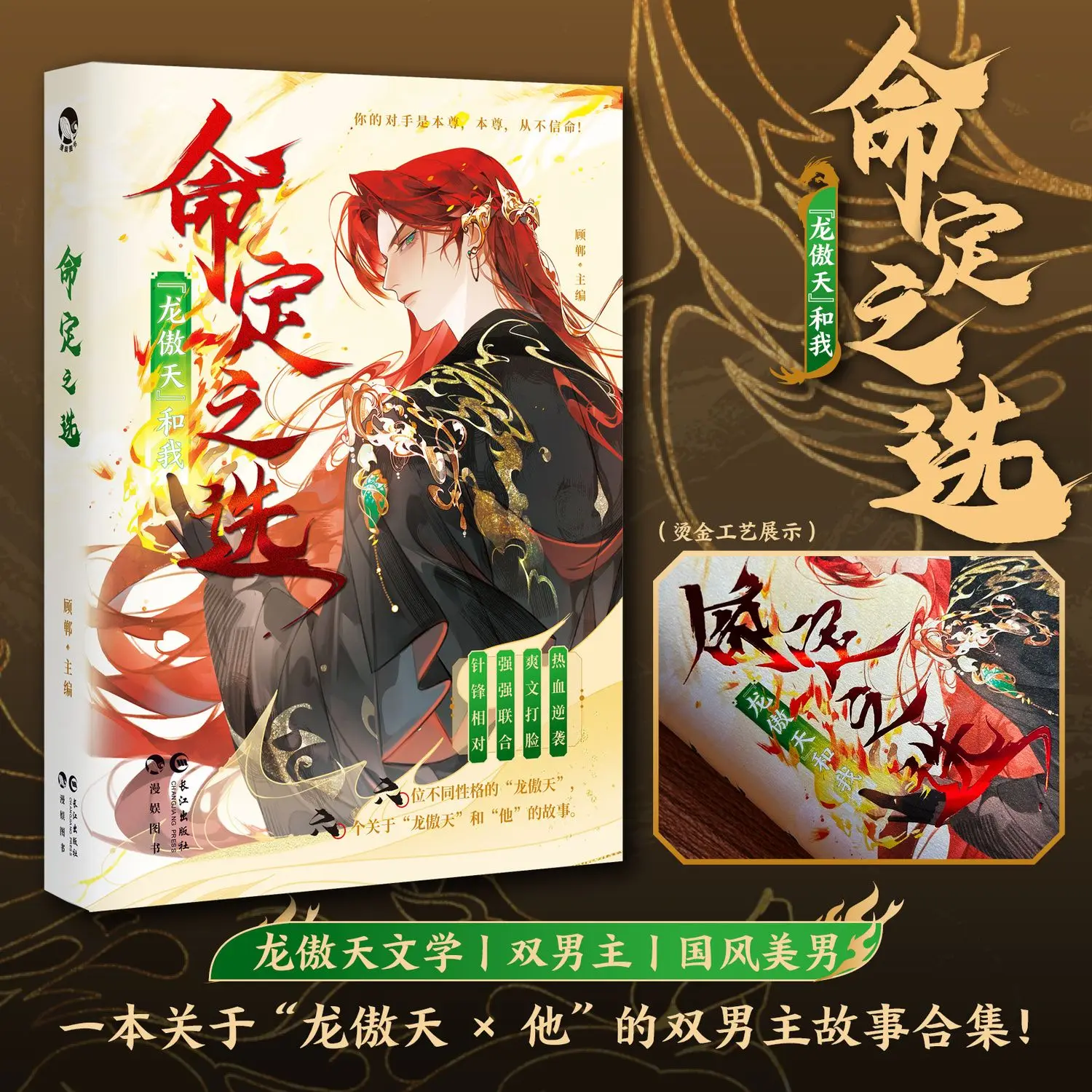 Destined Choice: Proud Dragon and Me Chinese BL Short Story Collection Gu Dan Editor Ancient Style Novel With Bonus Poster Cards