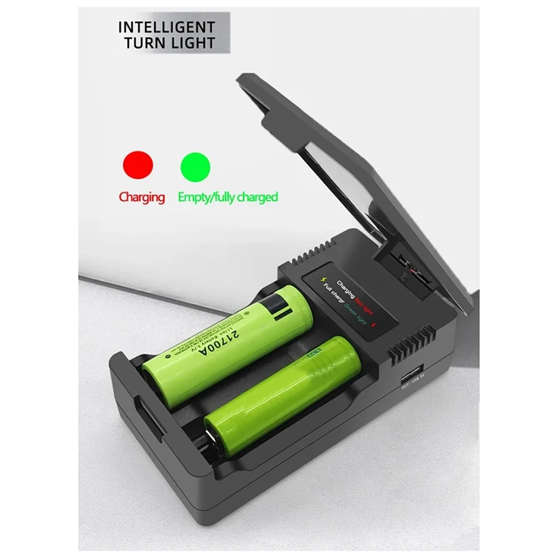18650 Battery Charger Multi Munctional Solar Type C Intelligent Lithium Battery Holder For 18650 Battery Boxs