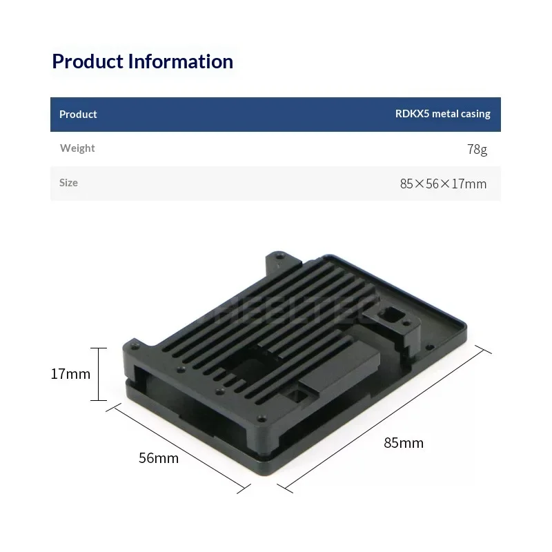 DigeeBot RDK X5 X3 Sunrise Pi Embedded Development Board Metal Shell, Excellent Heat Dissipation, Firm Installation Protective C
