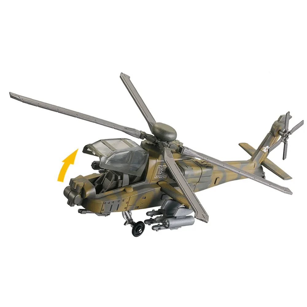 AH-64 كتل الطائرات لعبة الولايات المتحدة أباتشي المسلحة هليكوبتر AH64 ABS نموذج طائرة 1:72 مقياس طائرة مصغرة جمع الصبي هدية