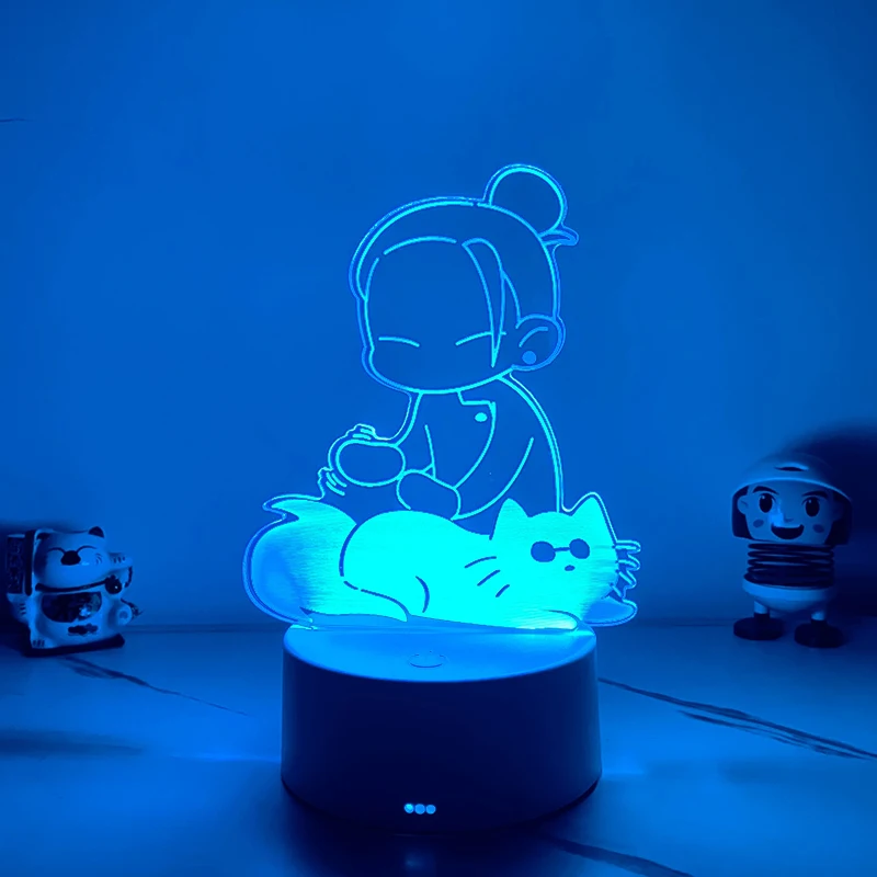 Jujutsu Kaisen luz nocturna 3d decoración Led Gojo Satoru Geto Suguru Ryomen Sukuna Anime regalo para cumpleaños