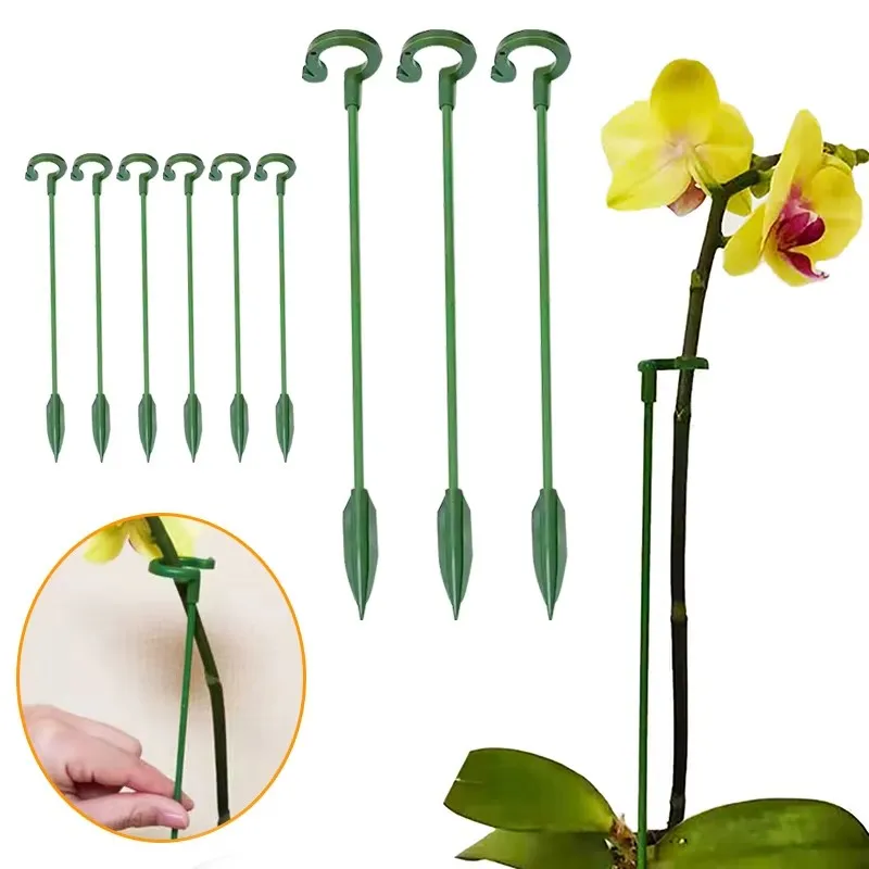 6pcs Plastic Plant Supports Flower Stand Reusable Protection Fixing Tool Gardening Supplies For Vegetable Holder Bracket