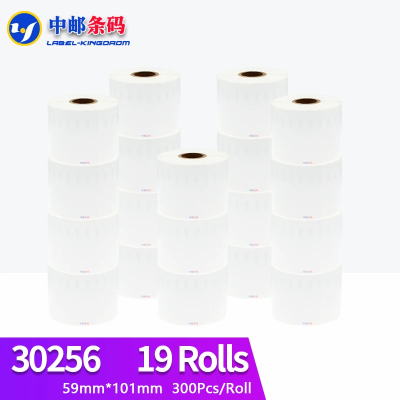 ラベルdymo,19ロール,30256x101mm,300のラベル (ラベル: ターボプリンター用) 450のロール (ラベル440),印刷機用450