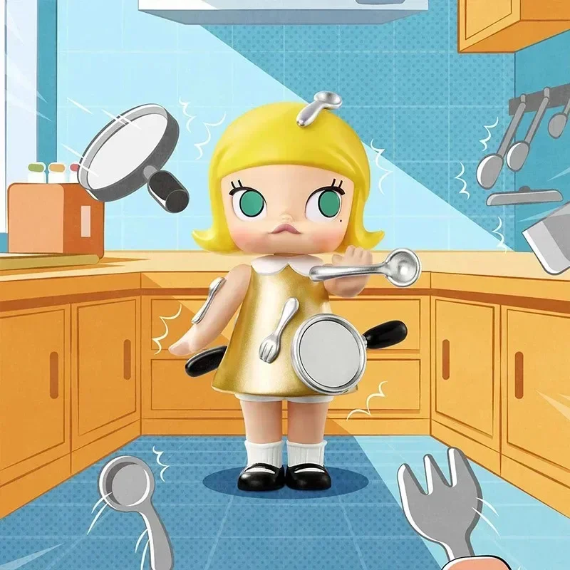 البوب مارت مولي بلدي لحظة القوة العظمى سلسلة صندوق أعمى اللعب Kawaii أنيمي عمل الشكل مفاجأة صندوق غامض دمى الفتيات هدية
