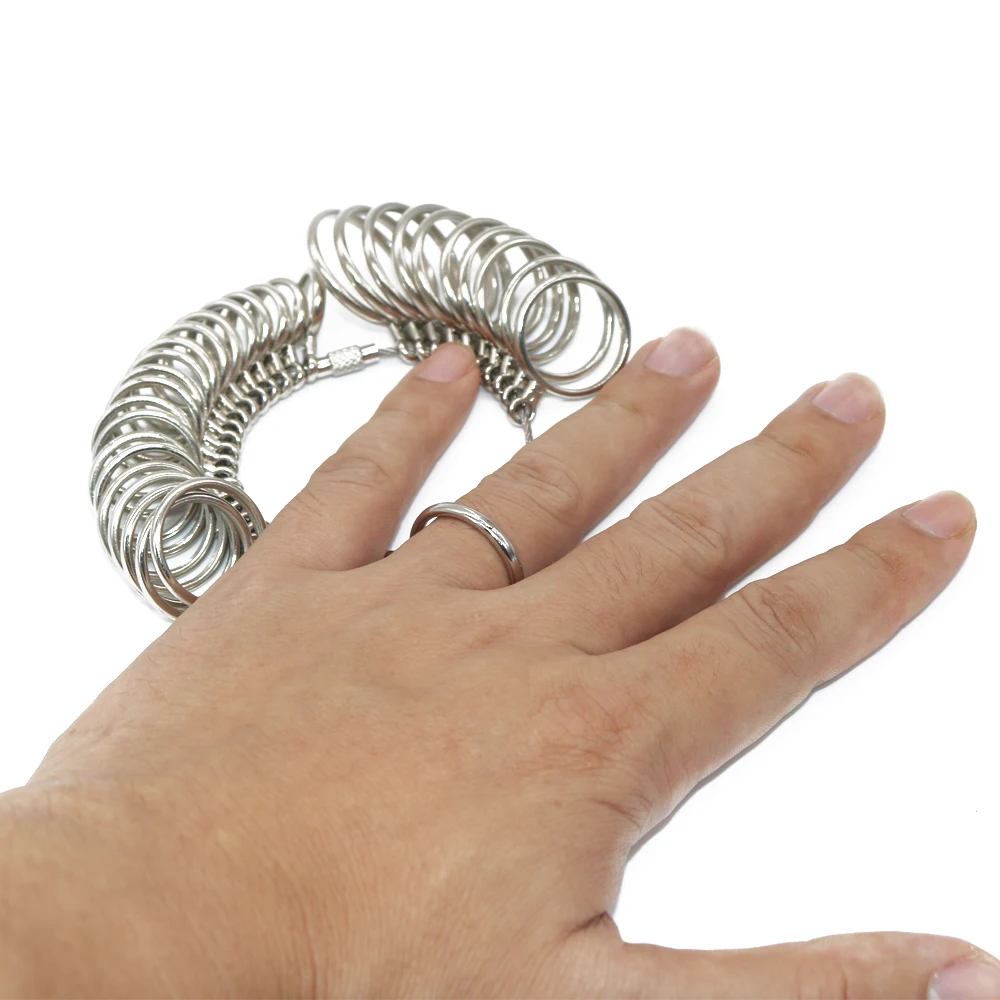 عصا معدنية قياس المجوهرات ، مجموعة قياس الإصبع ، أداة قياس الحجم ، المملكة المتحدة