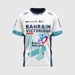 BAHRAIN VICTORIOUS 2024 Cycling Jersey T-shirt Outdoor Sports Competition Clothing POLO Shirt Men New Summer Women Children 3D