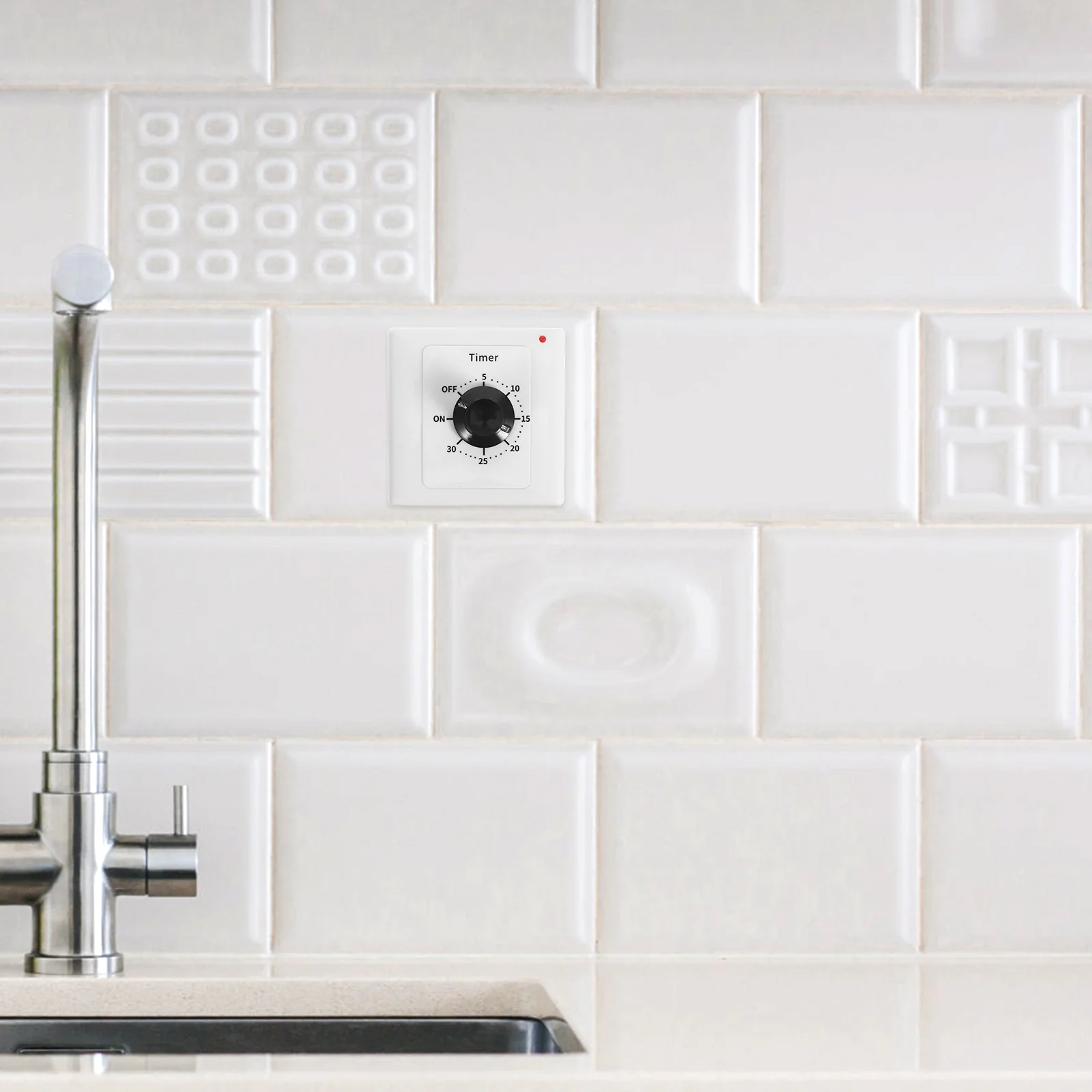 

Mechanical Electronic Countdown Timer Switch Wall Controller for Bathroom Fan Lights Auto Off Exhaust Timer Countdown Fan Switch