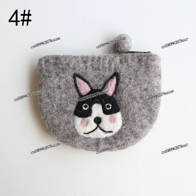 Handmade Wool Felt Change Bag Cute Animal, Styling Coin Bag Clutch Bag