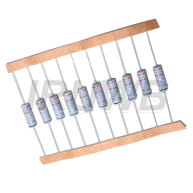 10pcs 0.1R 0.1 0.22 0.33 0.47 1 2.2 4.7 6.8 10 22 33 47 51 68 100 ohm 3W 5% Wire Wound Resistor Fuse Winding Resistance