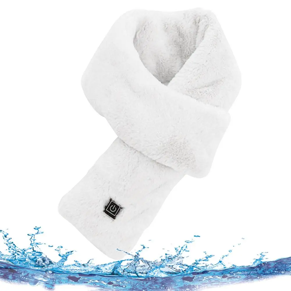 3 Level Adjustable Heated Scarf USB Electric Heated Scarf Charging Soft Heating Neck Wrap for Men and Women Winter Supplies