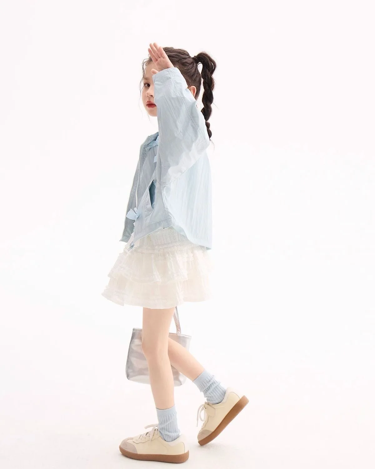 2-10 Years Spring Autumn Girls Jackets Cute Bow Girls Summer Sun Protection Coat Birthday Gifts New Children Outerwear Clothing