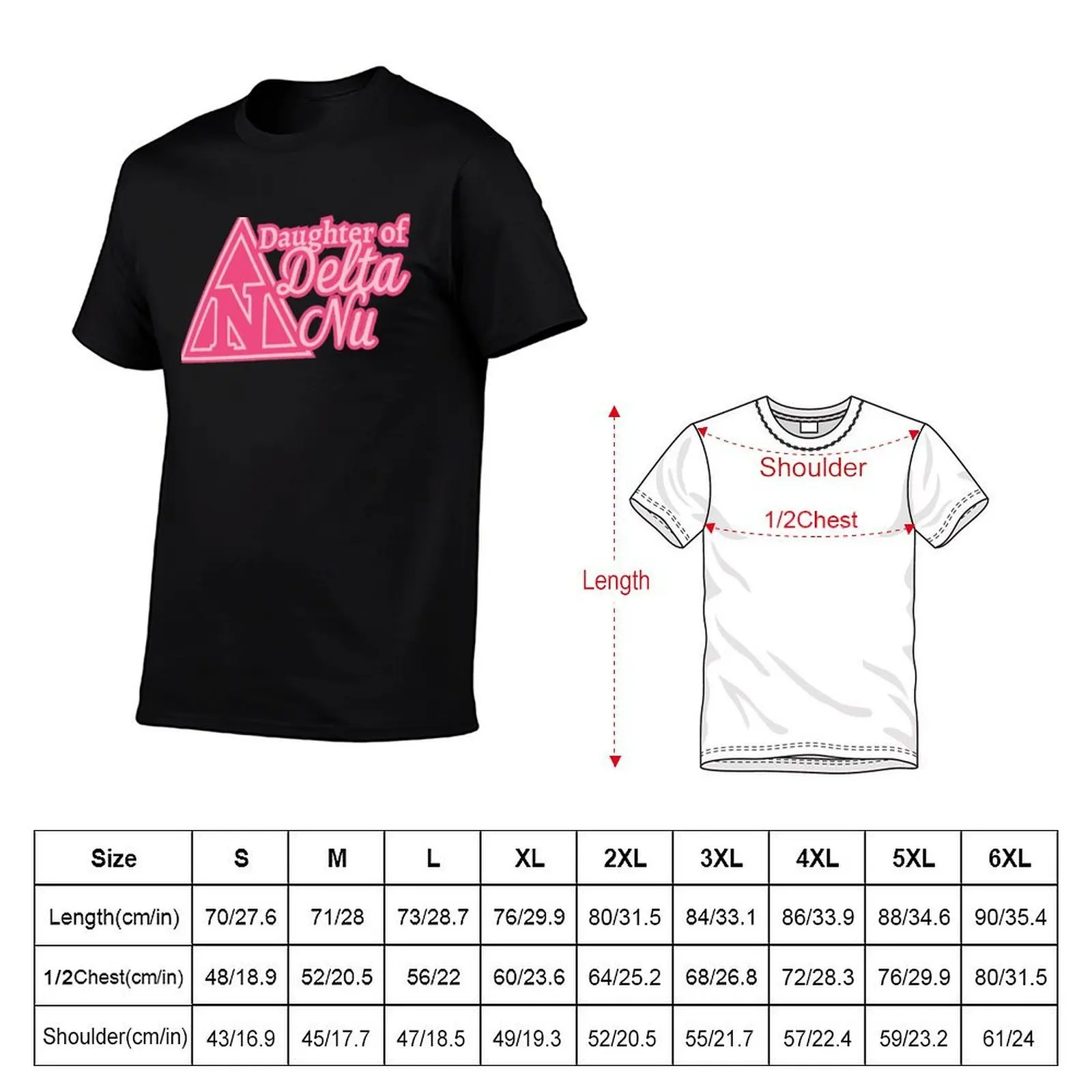 Daughter of Delta Nu T-Shirt t shirt man designer graphic t shirts for man anime t shirts oversize T-shirt