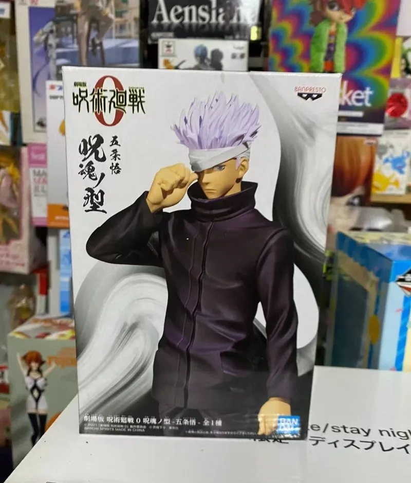 

In Stock Bandai Original Banpresto Jujutsu Kaisen Satoru Gojo Anime action figure Model Toys desktop ornament birthday gifts