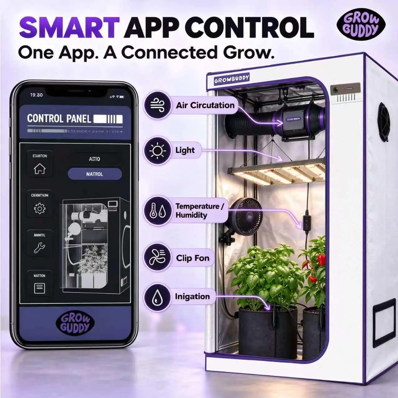 Auto Grow Tent Kit, White 24
