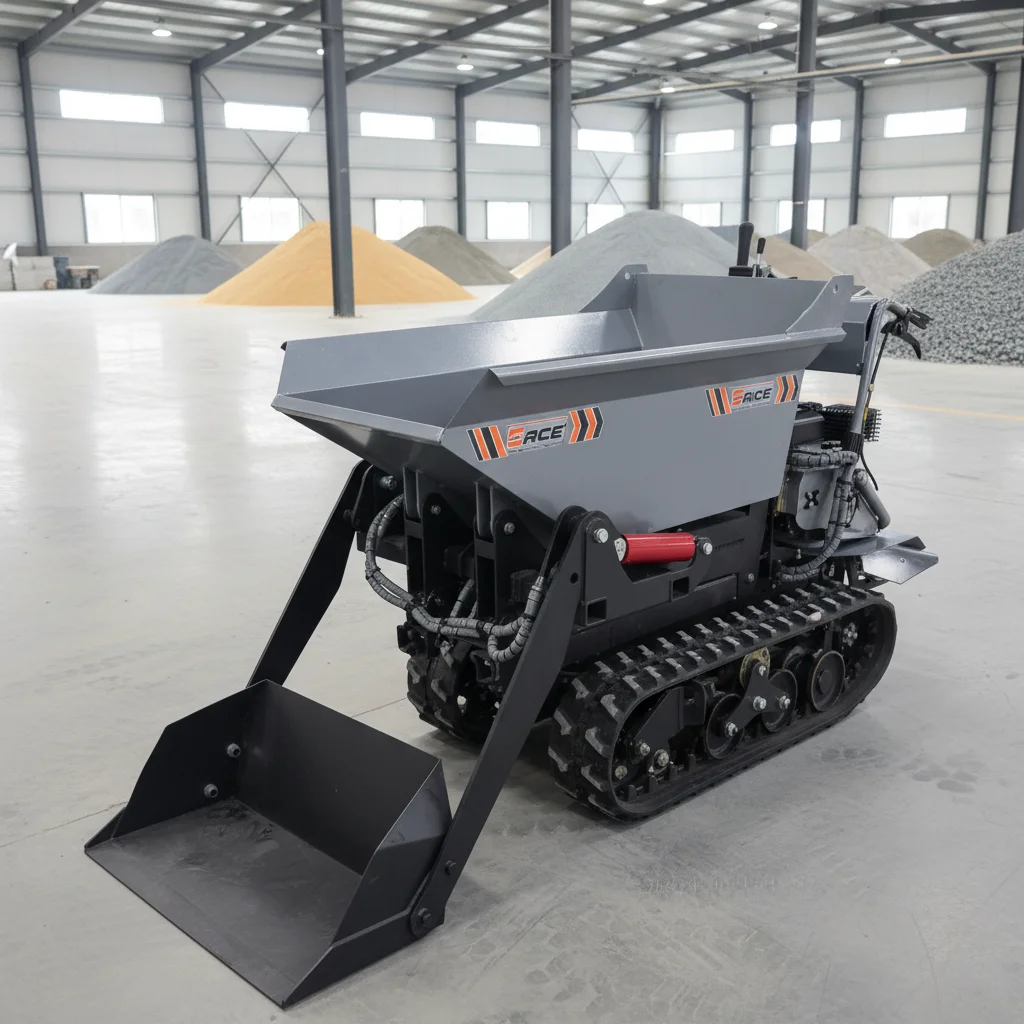 

Customize Remote Control Crawler Carrier 500kg Mini Garden Track Dumper