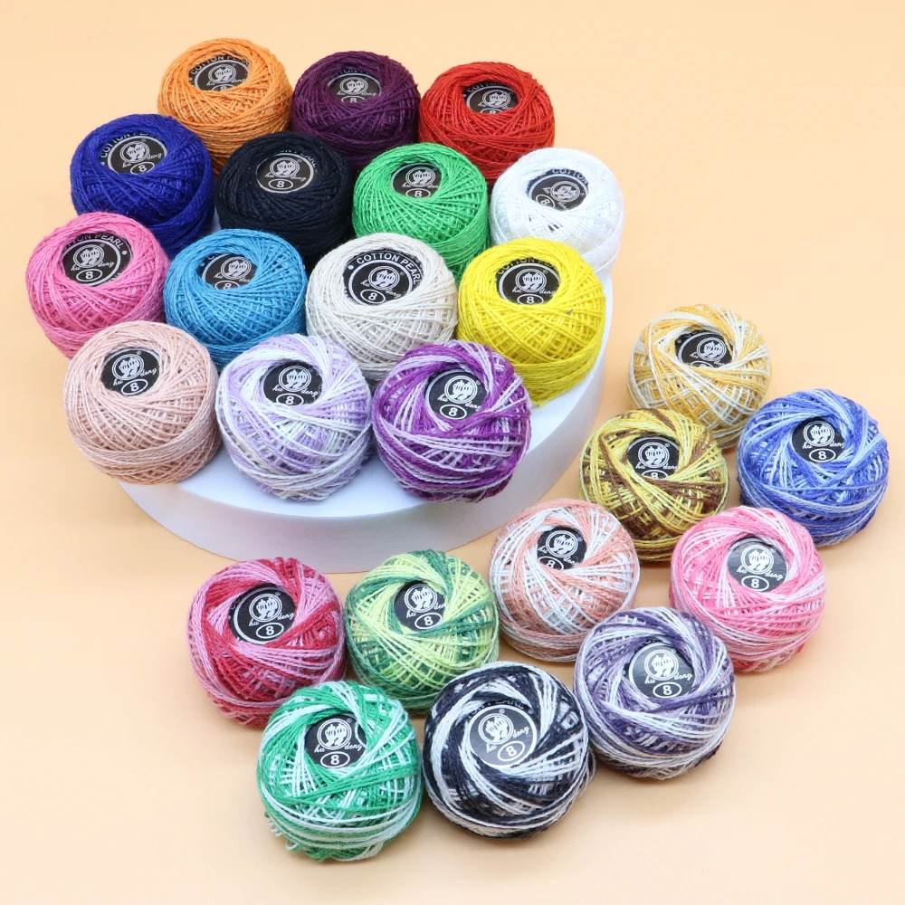 1 box of 12/16 color DIY colored hand sewn cross stitch repair thread crochet lace embroidery thread