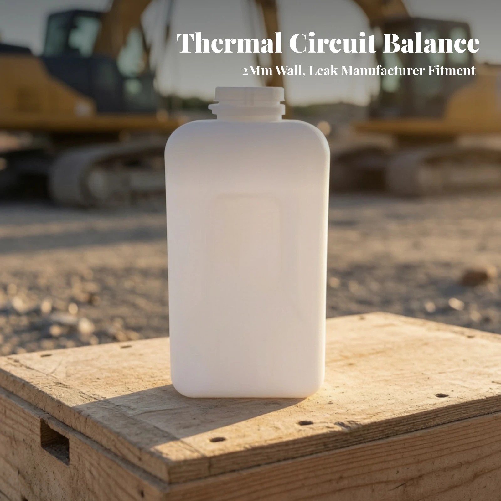Excavator Auxiliary Coolant Tank Robust Replacement Cooling System Tank with Side Port Automotive Part Compact