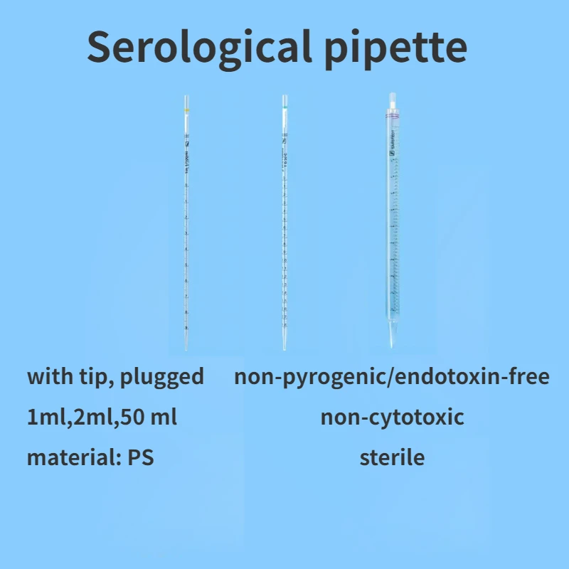 

1ml 2ml 50ml SARSTEDT Plastic Scale Serological Pipette with Tip Plugged Sterile Non-pyrogenic/endotoxin-free Non-cytotoxic