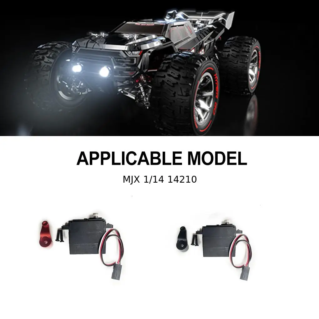 RCGOFOLLOW Servo RC Car Part Digital Rc Servo لـ 1/14 MJX 14210 Monster Trucks RC ترقية جزء RC ملحقات السيارة باللون الأسود