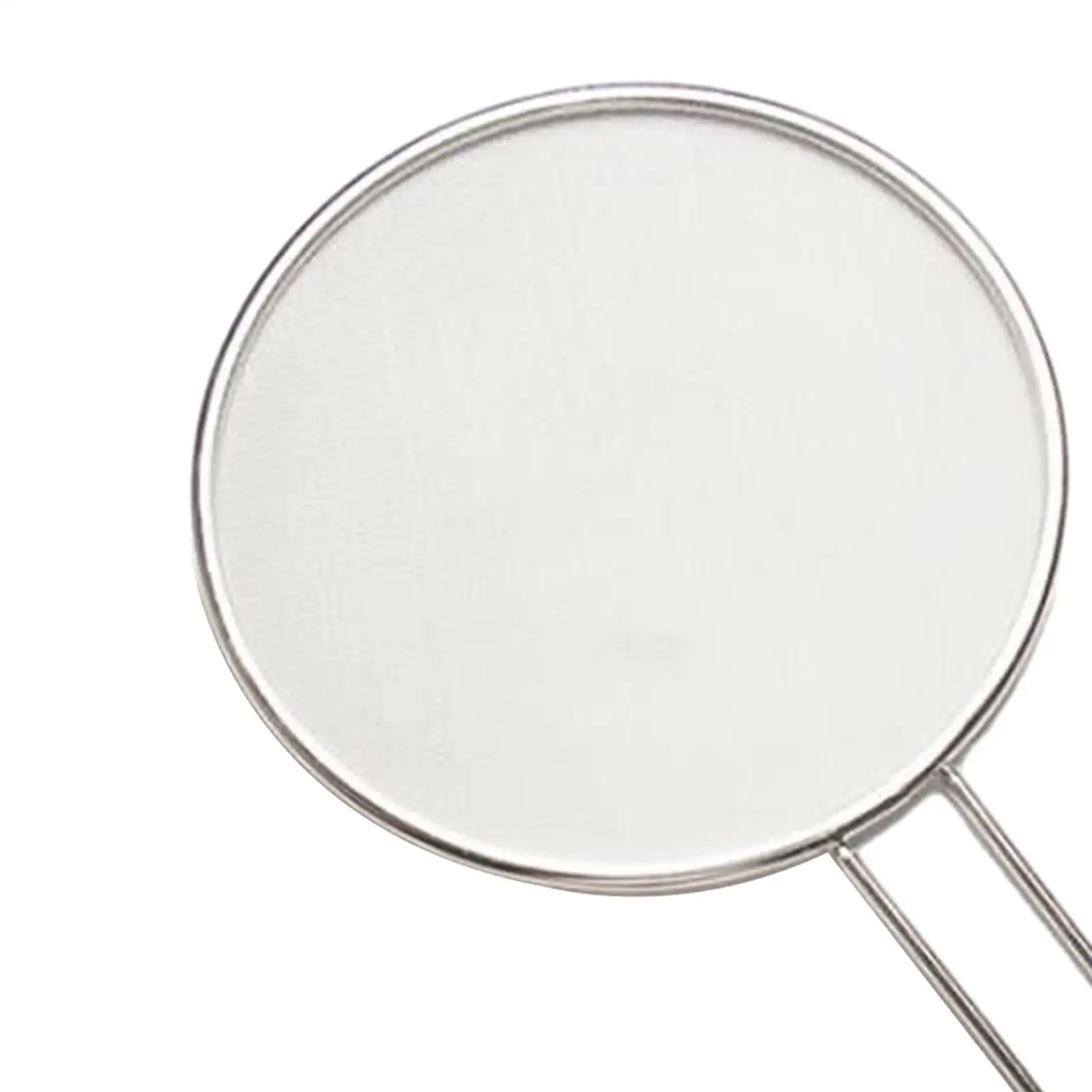 Stainless Steel Fine Mesh Splatter Screen Kitchen Device with Comfort Grip Handle for Pan to Prevent Hot Oil