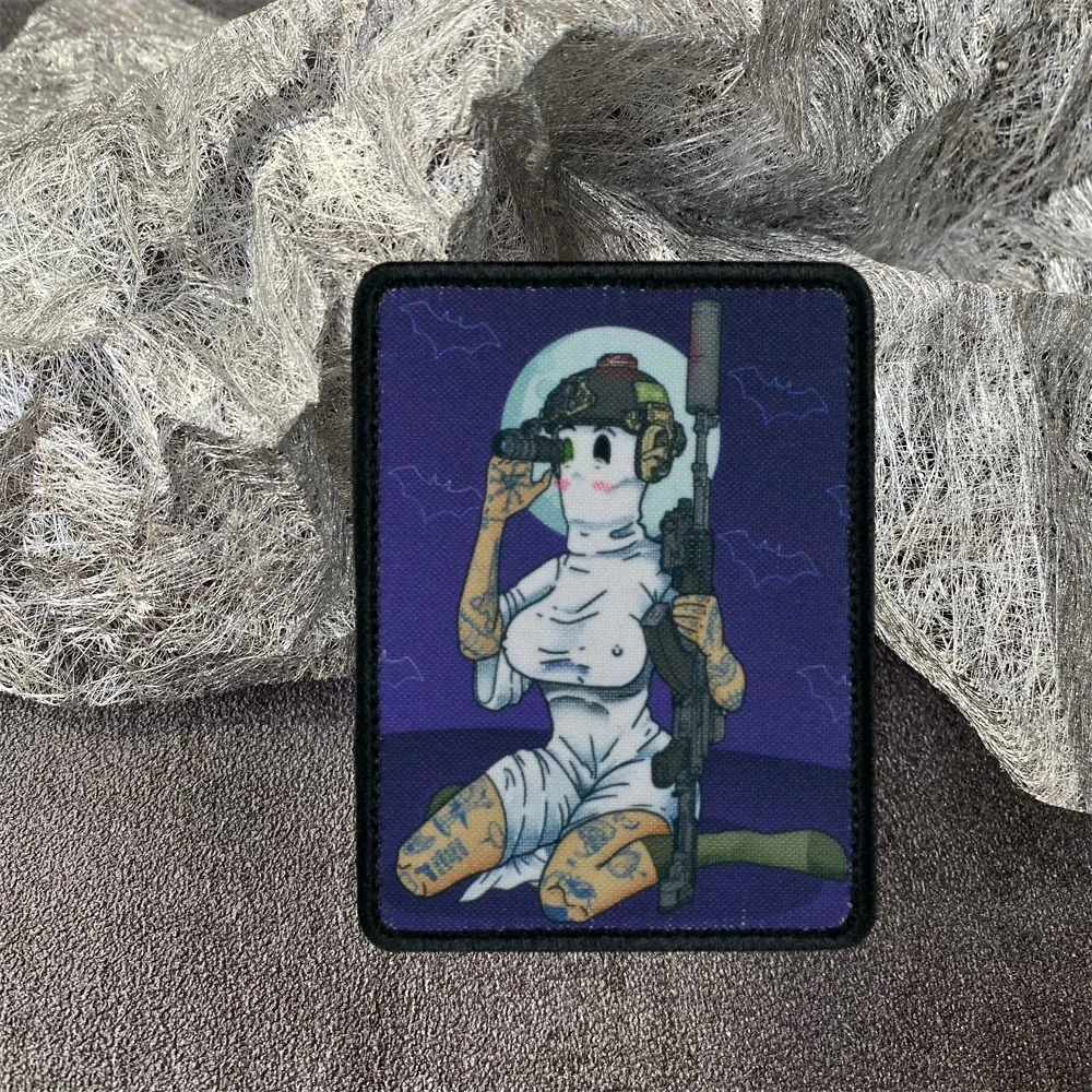 “Casper” Sexy Beauty Morale Badge Bumblebee Patch Anime Flower Girl Warrior\