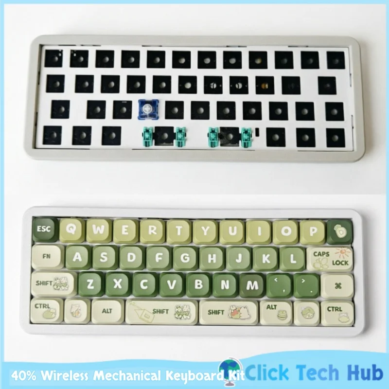 Wireless Mechanical Keyboard Kit 40 Percent Bluetooth Dual Mode Low Profile Mx Axis Zmk Rmk Dual Firmware 3D Printed Diy