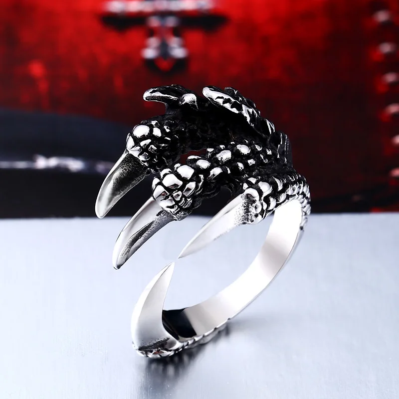 Beier new store 316L Stainless Steel ring Dragon Claw Ring for Men Fashion  Jewelry Biker Trendy  LLBR8-191R