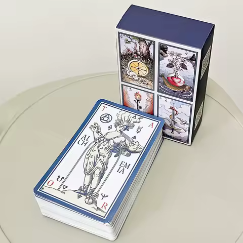 The Alchemical Tarot Renewed 6th Editiona 12*7cm 80-card Tarot Deck Links Between Alchemical Symbolism and Traditional Imagery