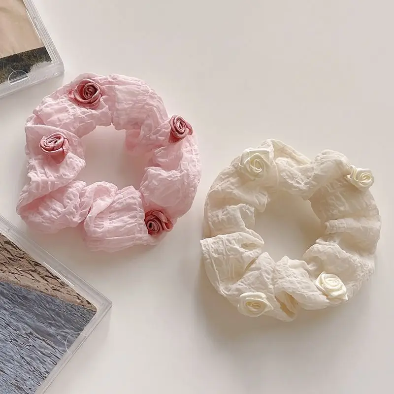 Camélia francesa cólon scrunchie feminino de alta qualidade cabelo de almôndega com salsicha gorda cabeça gravata cordão de cabelo faixa de couro