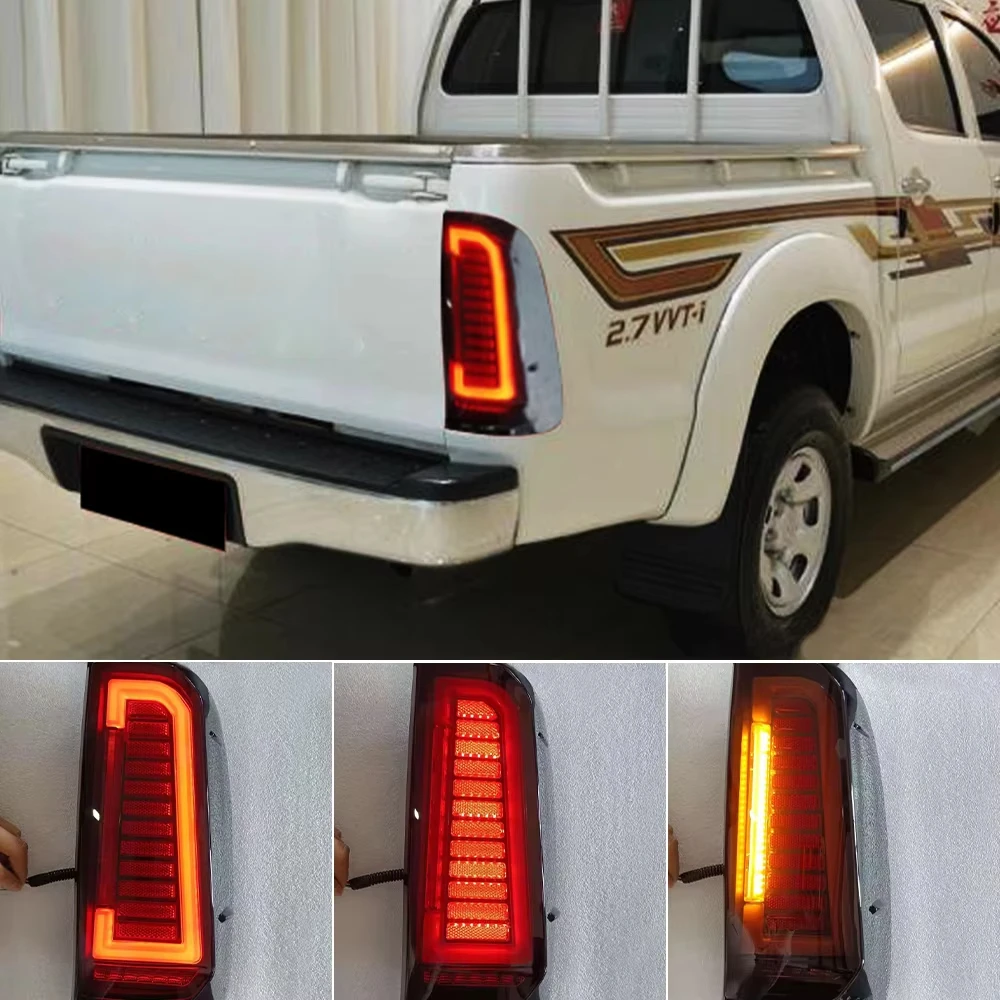 

2PCS Led Tail Lamp For TOYOTA HILUX VIGO 2004 2005 2006 2007 2008 2009 2010 2011 2012 2013 2014 2015 Rear Taillight