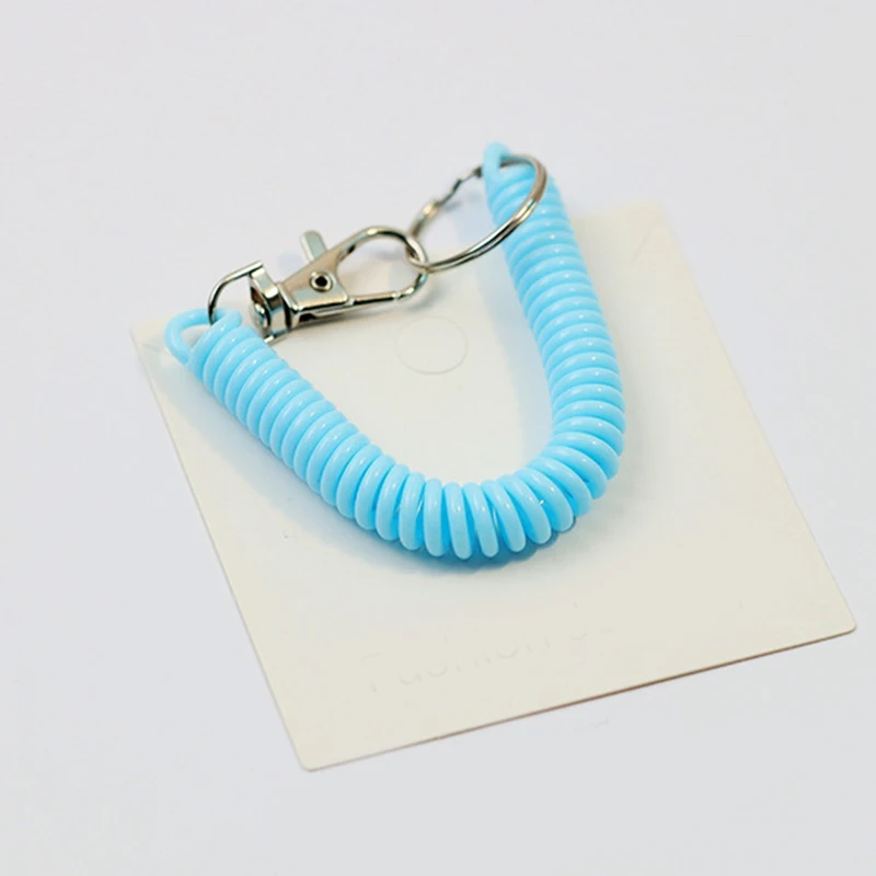 Porte-clés Ressort Extensible pour Téléphone, Pendentif, Lanière, Corrigé, Fermoir, réinitialisation, Crochet, Créatif, INS, Anti-Perte